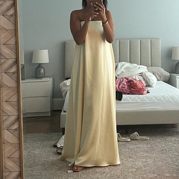 ANTONIO MELANI Dresses & Skirts - Yellow Antonio Melani Strapless Maxi Dress
